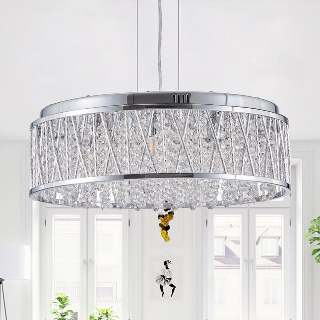 Astral Elegance Crystal Flush Mount Pendant Chandeliers TriadCommerceInc   