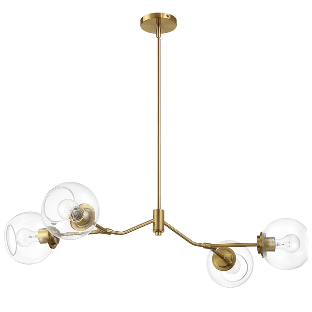 jewel 4-Light Modern Farmhouse Chandelier Chandeliers TriadCommerceInc as Pic  