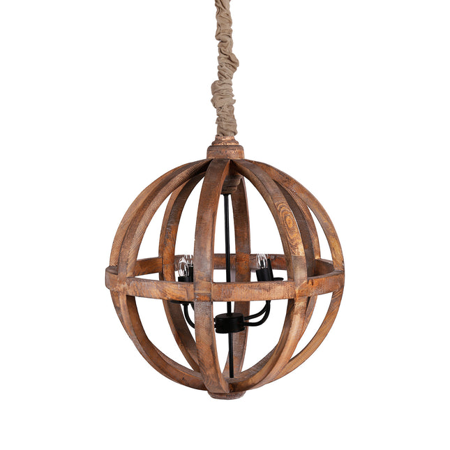 Priscilla Fir Wood Globe Chandelier Chandeliers TriadCommerceInc   