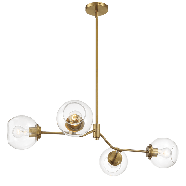 jewel 4-Light Modern Farmhouse Chandelier Chandeliers TriadCommerceInc   