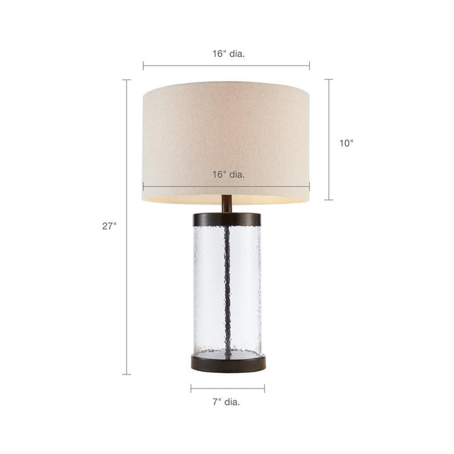 Glass Cylinder Table Lamp Table Lamps TriadCommerceInc   