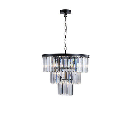 Black Luxury Crystal Chandelier Modern Chandeliers TriadCommerceInc   