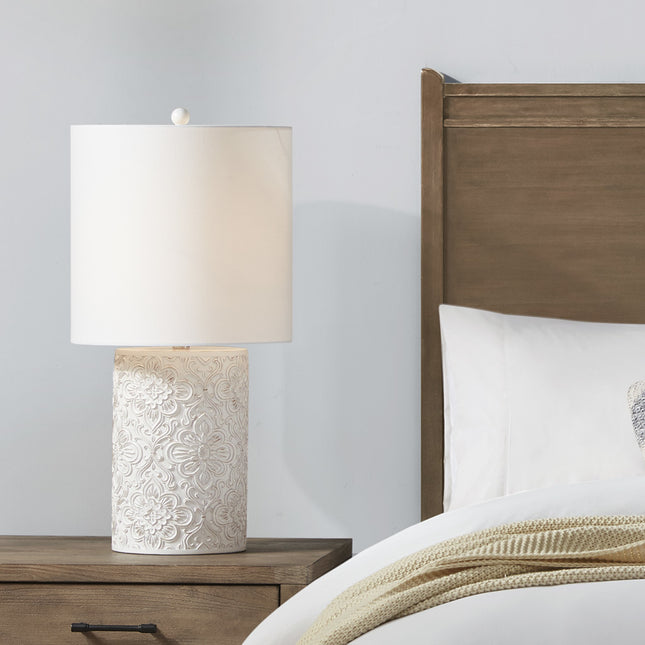 Ashbourne Embossed Table Lamp Table Lamps [TriadCommerceInc]   