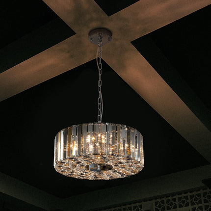 Ophelia Luxe Crystal Droplet Ceiling Light Chandeliers TriadCommerceInc   