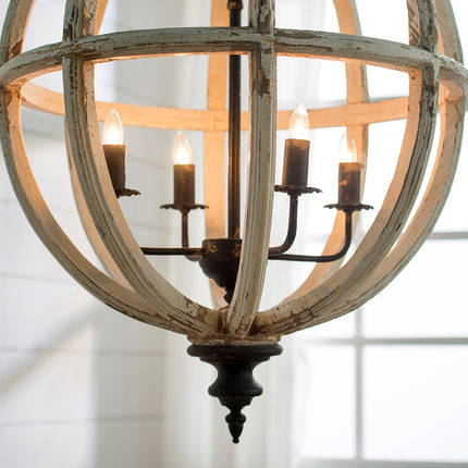 Farmhouse Globe Chandelier Chandeliers [TriadCommerceInc]   