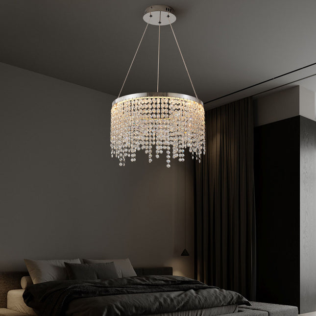 Adeline Crystal Chandelier Chandeliers TriadCommerceInc   