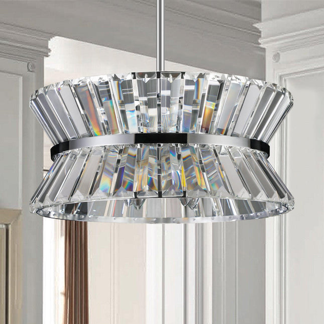 Aurelia Luxe Crystal Pendant Chandelier Chandeliers TriadCommerceInc   