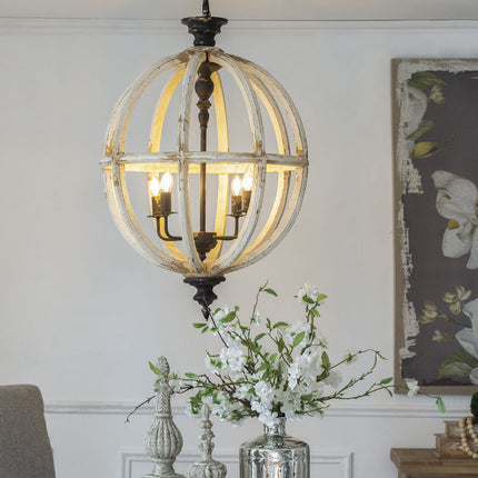 Farmhouse Globe Chandelier Chandeliers [TriadCommerceInc]   