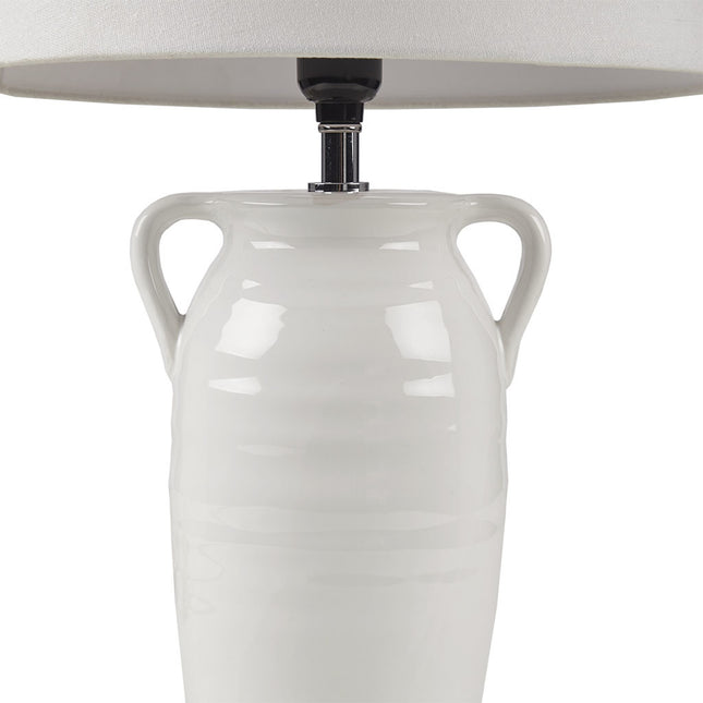 Ceramic Table Lamp with Handles Table Lamps TriadCommerceInc   