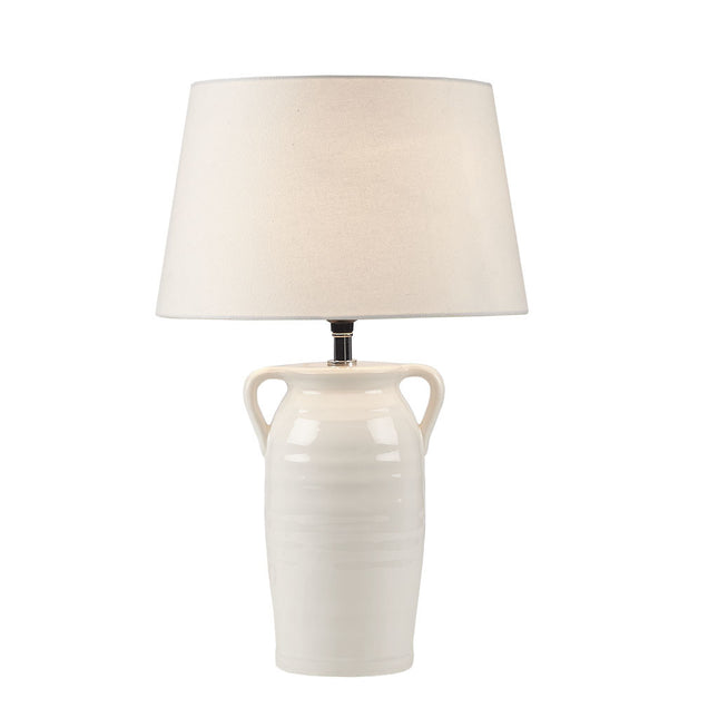 Ceramic Table Lamp with Handles Table Lamps TriadCommerceInc   