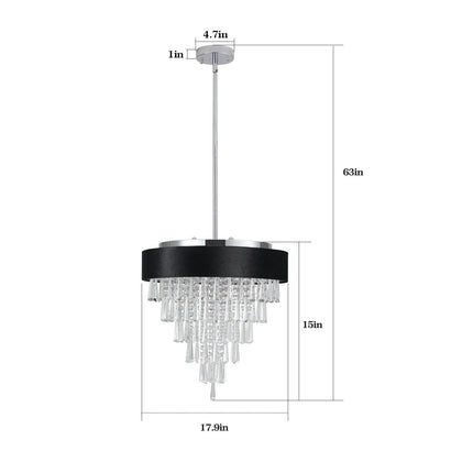 Elysian Luxe Crystal Pendant Illumination Chandeliers TriadCommerceInc   