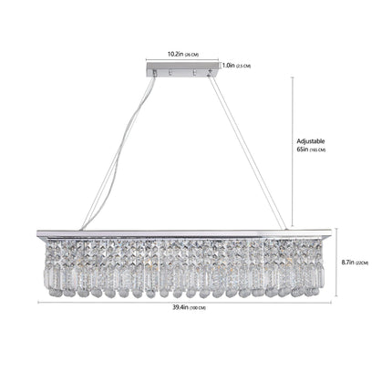 Aurora Majestic Crystal Chandelier Chandeliers TriadCommerceInc   