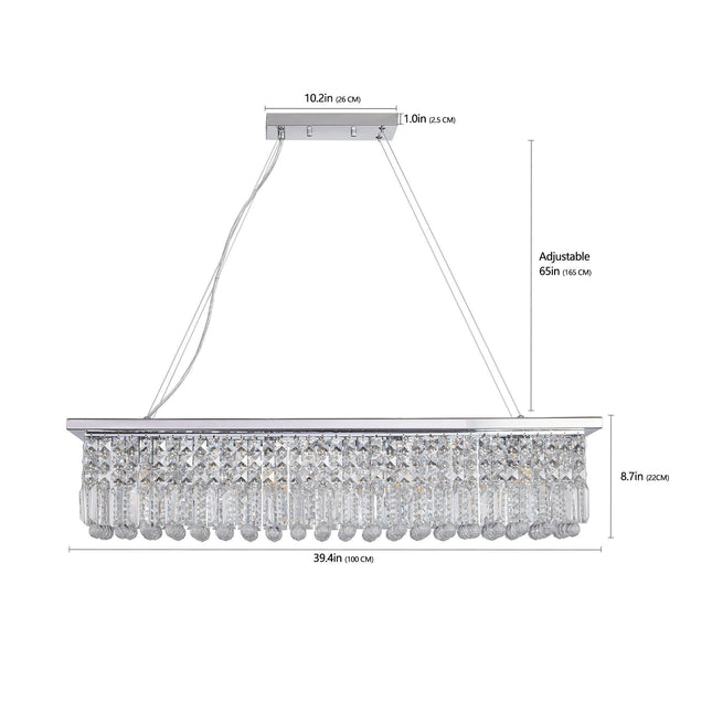 Aurora Majestic Crystal Chandelier Chandeliers TriadCommerceInc   