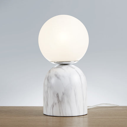 Frosted Glass Globe Resin Table Lamp Table Lamps [TriadCommerceInc]   