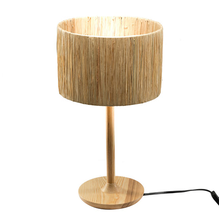 Thebae Solid Wood Table Lamp Table Lamps [TriadCommerceInc]   