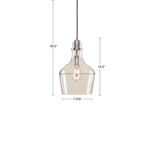 Auburn Bell Shaped Glass Pendant Pendant Lights TriadCommerceInc   