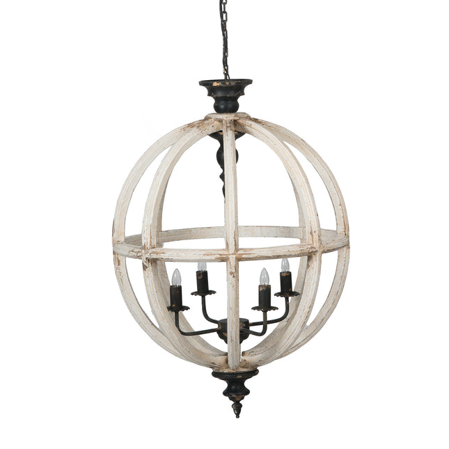 Farmhouse Globe Chandelier Chandeliers TriadCommerceInc   