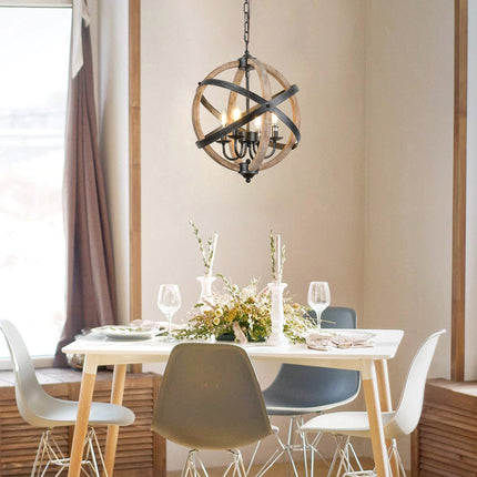 Adjustable Farmhouse Chandelier Chandeliers [TriadCommerceInc]   