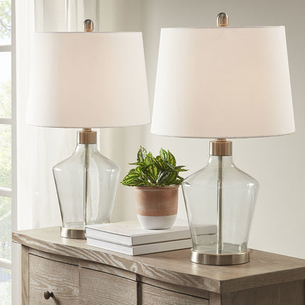 Harmony Angular Glass Table Lamp Table Lamps [TriadCommerceInc]   