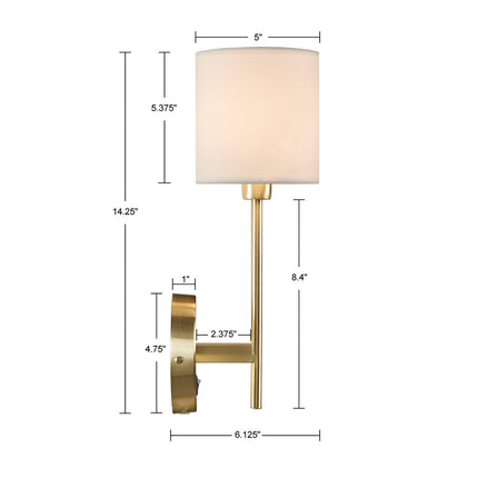 Conway Metal Wall Sconce Floor Lamps TriadCommerceInc   