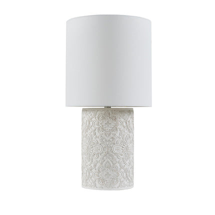 Ashbourne Embossed Table Lamp Table Lamps TriadCommerceInc   