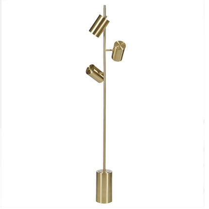 Gold Metal Tri-Light Lamp Floor Lamps TriadCommerceInc   