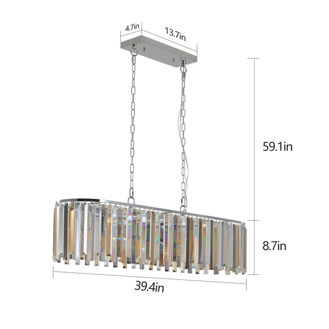 Modern Oval Crystal ceiling chandelier Luxury Home Decor Light Fixture Chandeliers TriadCommerceInc