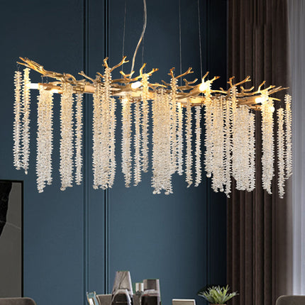 Aurora Grandeur 40" Cascading Crystal Chandelier Chandeliers TriadCommerceInc