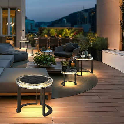 Outdoor LED Solar Powered Garden Table Landscape Pathway Lighting TriadCommerceInc   