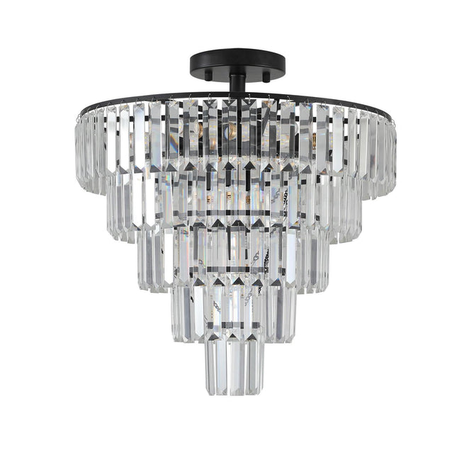 Black crystal chandelier Chandeliers TriadCommerceInc   