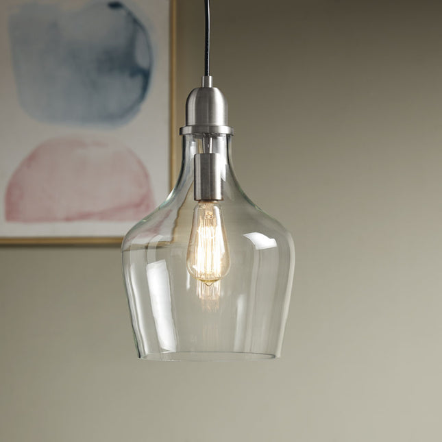 Auburn Bell Shaped Glass Pendant Pendant Lights TriadCommerceInc   