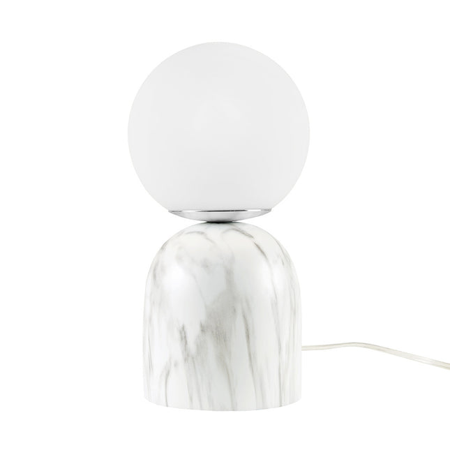 Frosted Glass Globe Resin Table Lamp Table Lamps [TriadCommerceInc]   