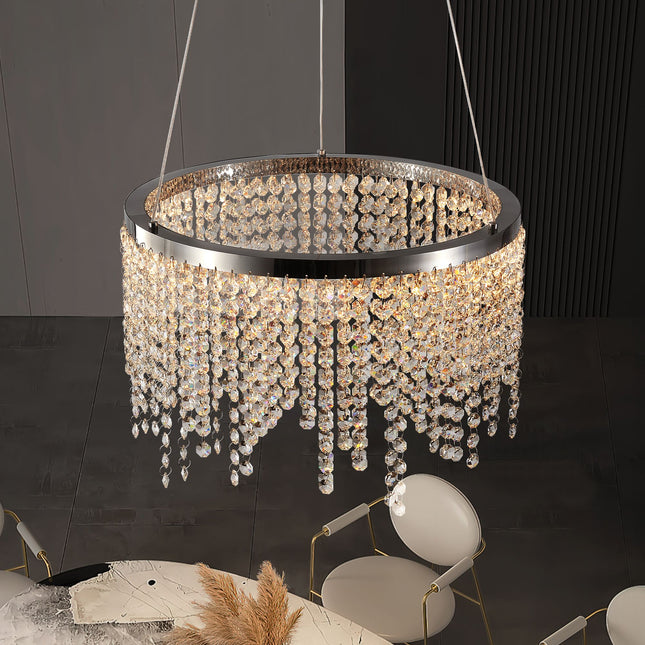 Adeline Crystal Chandelier Chandeliers TriadCommerceInc   