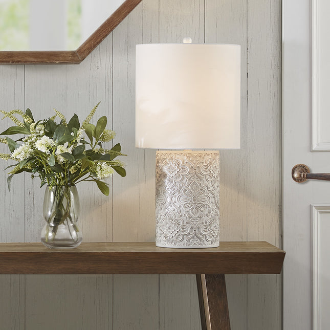 Ashbourne Embossed Table Lamp Table Lamps [TriadCommerceInc]   