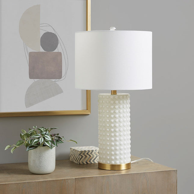 Textured Dot Table Lamp Table Lamps [TriadCommerceInc] as Pic  
