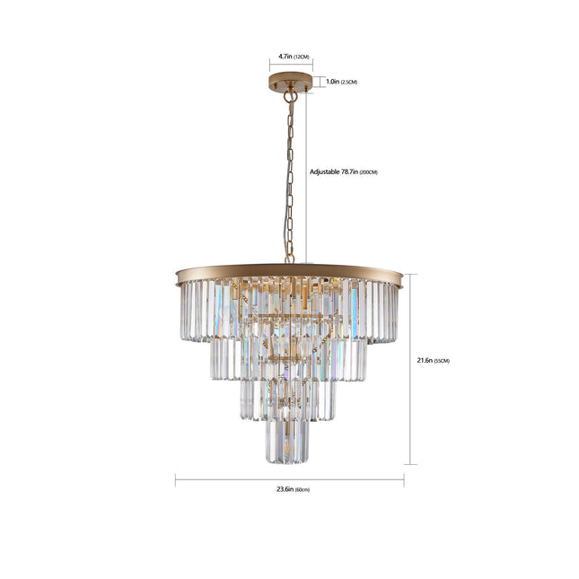 Aurelia Opulent K9 Crystal Grand Chandelier Chandeliers TriadCommerceInc   