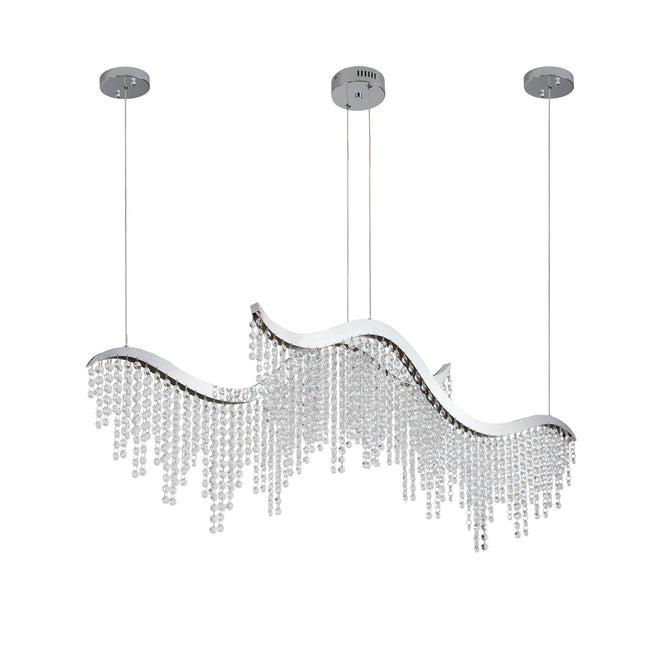 Viera Crystal Wave Chandelier  TriadCommerceInc   