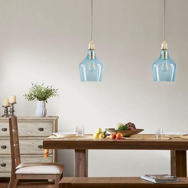 Bell Shaped Glass Pendant Pendant Lights TriadCommerceInc   