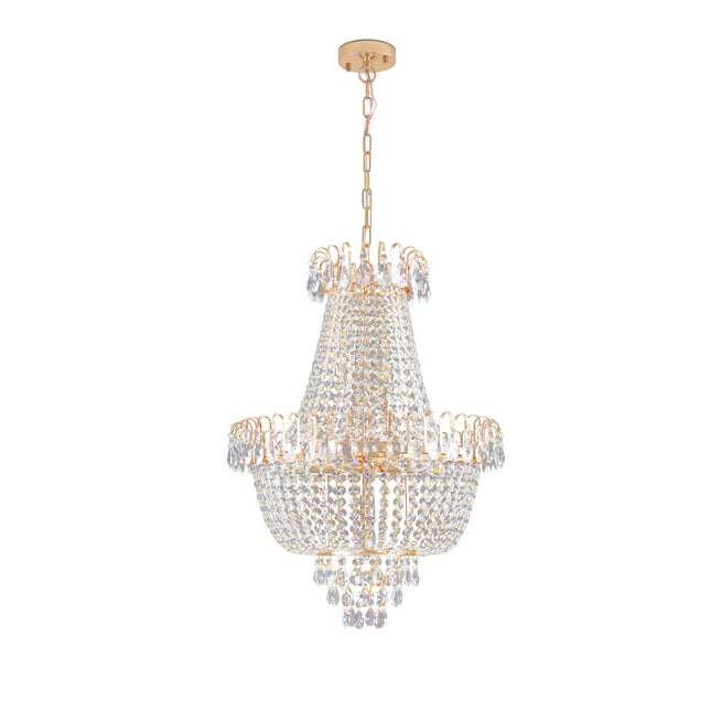 Gold K9 Crystal Chandelier Chandeliers TriadCommerceInc   