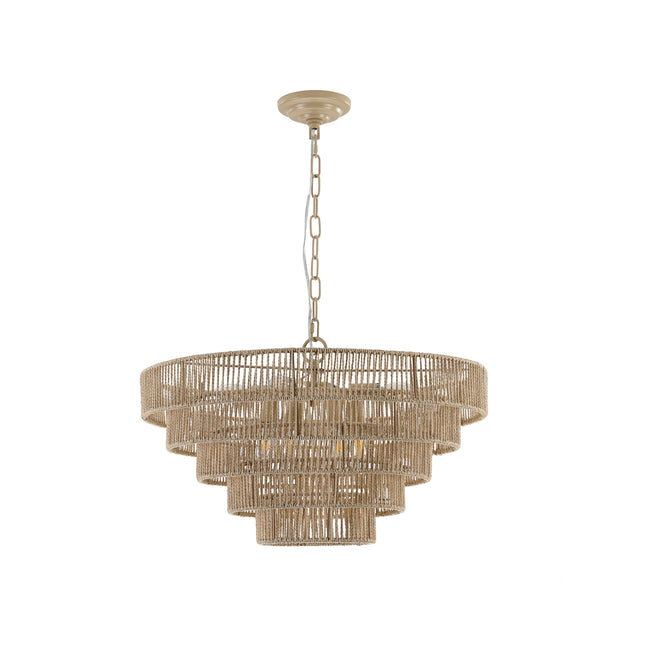 Bohemian style Woven Pendant Light Chandeliers TriadCommerceInc   