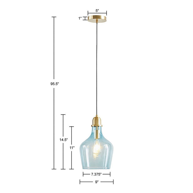 Bell Shaped Glass Pendant Pendant Lights TriadCommerceInc   