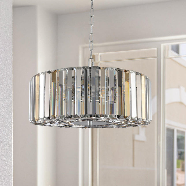 Ophelia Luxe Crystal Droplet Ceiling Light Chandeliers TriadCommerceInc as Pic  