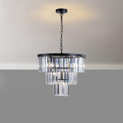 Black Luxury Crystal Chandelier Modern Chandeliers TriadCommerceInc   