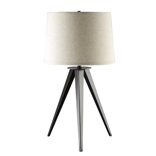 Grey and Black Tripod Floor Lamp Table Lamps TriadCommerceInc   