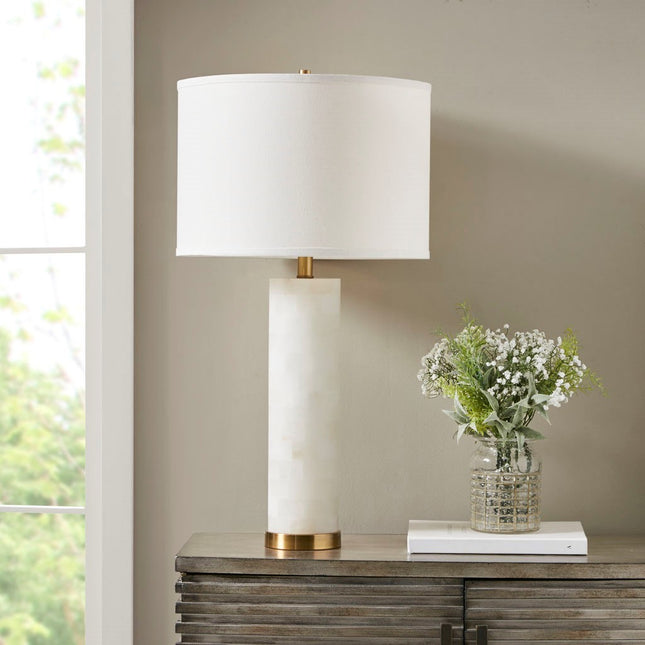 Alabaster Table Lamp Table Lamps [TriadCommerceInc]   