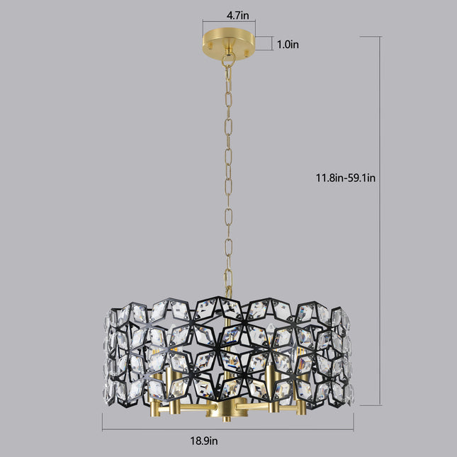 Modern Crystal Chandelier for Living-Room Round Cristal Lamp Luxury Home Decor Light Fixture Chandeliers TriadCommerceInc   