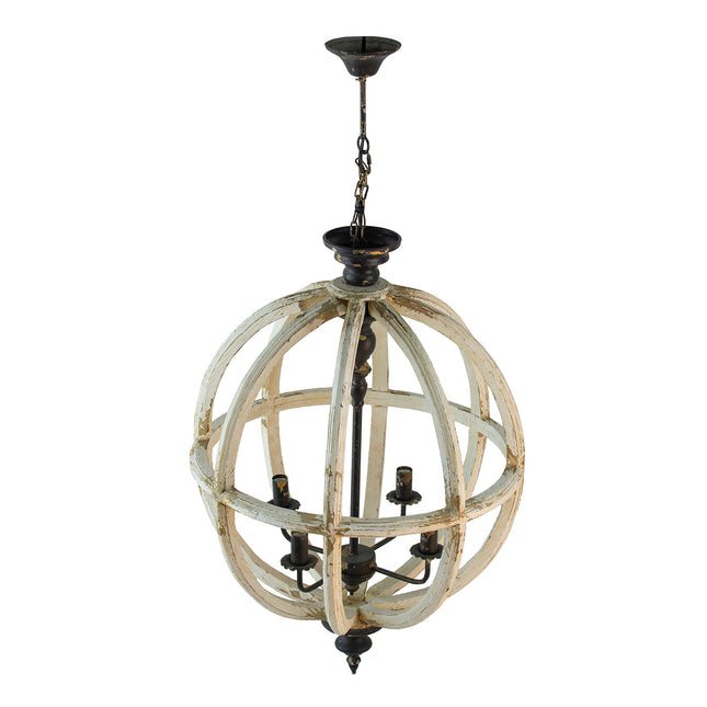 Farmhouse Globe Chandelier Chandeliers TriadCommerceInc   