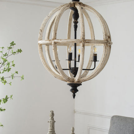 Farmhouse Globe Chandelier Chandeliers [TriadCommerceInc]   