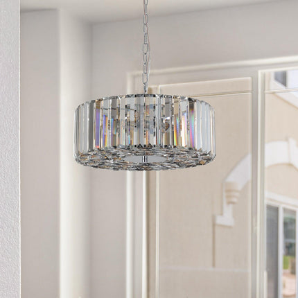 Ophelia Luxe Crystal Droplet Ceiling Light Chandeliers TriadCommerceInc   