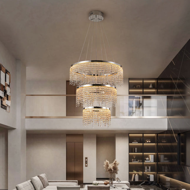 Vespera LED Chandelier Chandeliers TriadCommerceInc   